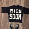 Moda Urbana Europea y Americana 2025 Calavera Marca de Tendencia Camiseta Nueva Estampada Gótica High Street Versátil Cuello Redondo