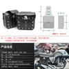 Bolsa lateral para motocicleta Harley Car Charter Car Knight Saddle Back Seat Bag Bolsa lateral con cerradura de combinación Impermeable y desmontable