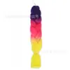 Fibra química de tres colores, cuatro colores, cinco colores, degradado, seda de alta temperatura, trenza grande, trenza jumbo, trenza burbuja, material para trenzas de cabello