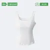 Camisola Feminina com Suporte de Sutiã Embutido, Novo Estilo 2026 Top Sem Mangas, Lindo Design nas Costas, Camada Base Integrada para Uso no Verão