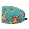 Gorro de Trabajo para Clínica Transfronteriza, Gorro Quirúrgico de Copa Redonda, Gorro sin Visera para Personal Médico, Gorro con Amarre Trasero, Gorro Protector