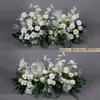 Arreglos Florales de Boda Estilo Bosque, Macetas Colgantes, Flores de Seda, Decoraciones de Pasillo, Decoraciones para la Ceremonia de Entrega del Coche de Boda, Escaparates, Plantas Verdes