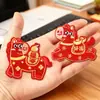 Parches Bordados Dibujos Animados Autoadhesivos Lindos Bordados Div Accesorios para Fundas de Teléfono Parches para Ropa Pegatinas de Tela Tela Bordada