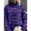 Novedades en la plataforma transfronteriza: Suéteres de cuello alto recomendados para mujer, estampado digital, serie personalizable