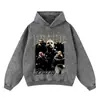 Sudadera con Capucha Holgada Estampada Estrella High Street Sudadera con Capucha de Cantante Sudadera con Capucha Batik Otoño e Invierno 420g Transfronteriza Hombres y Mujeres