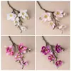 Fabricante Ins Flanlika Flores Artificiales de Magnolia de Cabezal Múltiple Decoración del Hogar Boda Transfronteriza Venta al por Mayor Manualidades de Flores Falsas