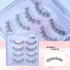 Yu Xiaoya Quatro Pares de Cílios 323 Cílios Postiços Naturais Delicados Menina de Nascimento Natural Cílios Naturais Cílios Estilo Natural