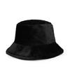 Sombrero de otoño e invierno para mujer estilo coreano dulce japonés moderno personalizado sombrero de pescador de piel de conejo protección para las orejas combinable cálido sombrero de cubo