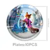 Decoración de Fiesta de Cumpleaños Temática de Zootopia 2 Bandera Plato Desechable de Papel Vaso de Papel Servilleta Mantel Cuchillo Tenedor Cuchara