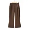 Pantalones Casuales de Moda para Mamás Jóvenes, Primavera y Otoño, con Cintura Elástica, Tallas Grandes, Pantalones Acampanados de Moda para Mujeres de Mediana Edad y Mayores