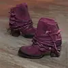 Estilo Europeu e Americano Exportação 2020 Nova Moda de Inverno Salto Alto 40-43 Bico Redondo Forrado com Lã Zíper Traseiro Botas Curtas em Estoque