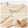 Mono para bebé para primavera, otoño e invierno, capa base cálida de algodón puro para recién nacido, pijama de invierno, conjunto de mameluco unisex, ropa para bebé