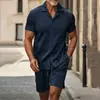 2026 Verano Transfronterizo Amazon 3D Nuevo Conjunto Deportivo Casual para Hombre Camiseta de Manga Corta y Pantalones de Cinco Cuartos Conjunto de Dos Piezas