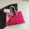 Bolsa Nueva Estilo Verano 2025 Gran Capacidad para Mujer Bolso de Hombro de Moda de Alto Valor Bolso Transparente de Gelatina Bolso Tote de Moda