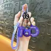 Llavero Colgante Mancuerna Serie Fitness Deportivo Colgante de Llave de Silicona Dopamina Accesorios para Bolsos Venta al por Mayor