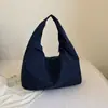 Bolsa Tote de Gran Capacidad para Mujer, Estilo Nuevo, Color Sólido Simple, Versátil, Bolso de Hombro Estilo Relajado, Bolso de Mano Casual para el Día a Día
