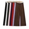 Ropa de Mujer al por Mayor Transfronteriza Estilo Europeo y Americano Pantalones de Yoga Cálidos de Pierna Recta Pierna Ancha Pantalones Casuales Otoño e Invierno Nuevos Pantalones Deportivos Sueltos