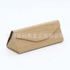Estuche para gafas con diseño creativo de cruz, venta al por mayor, estuche plegable para gafas de sol de moda, hecho a mano, de PU con veta de madera.