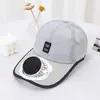 Sombrero Ventilador de Carga Solar de Verano para Hombres y Mujeres, Sombrero de Sol de Malla para Viajes al Aire Libre y Deportes, Gorra con Visera Transpirable para Protección Solar