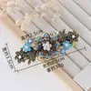 Grampo de Cabelo Borboleta Vazado com Strass Grampo de Cabelo Flor Fofa Atacado Acessórios de Cabelo Cruzados para Traseira da Cabeça das Mulheres Headwear Presilha de Primavera