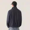 Chaqueta de trabajo con cuello mao para hombre, nuevo abrigo vintage primavera/otoño 2026, chaqueta de estilo casual de moda 'old money'