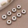 Contas Espaçadoras de Aço Inoxidável Acessórios para Joias DIY Contas para Colar Pulseira Contas Soltas Aço Titânio Contas Planas Pulseira Contas de Disco
