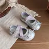 Zapatos casuales Mary Jane para niñas, nueva colección primavera 2026, planos cómodos de suela suave y punta redonda, zapatos para niñas pequeñas