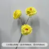 Flores de Casamento Amarelas Falsas Flores para Caminho de Palco Arranjo de Noivado Flores de Chão Decoração de Casa Enfeites de Flores Artificiais