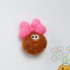 Lindo lazo de galleta de celebridad de Internet de peluche de dibujos animados, broche de bricolaje, horquilla, accesorios, calcetines, zapatillas, accesorios