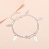 Fábrica por atacado deixa pulseira feminina coreana estudante de moda personalidade 925 prata chapeado de duas camadas bola cordão cadeia de comércio exterior joias de comércio exterior