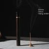 Tubo de Incienso Corto 5g Tubo de Incienso de Sándalo Negro Tubo de Incienso de Palo de Rosa Barril de Incienso de Madera Maciza Sándalo Morado con Inserto para Incienso Boca de Rosca
