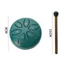 Tambor de Lengua de Acero Etereal Mini de Acero al Carbono al por Mayor de 3 Pulgadas 6 Tonos Tambor de Lengua de Acero Tambor para Alivio del Estrés Instrumento de Percusión Tambor Hueco Instrumento Portátil para Niños