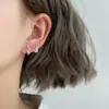 Comercio Exterior Transfronterizo Diseño Asimétrico Instrumento de Violín de Roca Pendientes Nota de Guitarra Hebilla de Oreja de Circonita Estilo Coreano