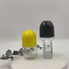 Nuevo Spot Botella de Bola Rodante Plana de 50 ml Vidrio Transparente Aceite Esencial Desodorante Roll-on Botella de Vidrio