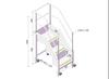 Escada Aço Inoxidável Linha Cruzada Oficina de Alimentos Escalada Escada Três-Quatro-Cinco Degraus Alimentos Biscoitos Linha de Montagem Automática Escada Linha Cruzada