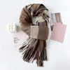 Bufanda de Cuadros Morado Taro Nueva 2025 para Mujer en Invierno, Versátil para Hombres y Mujeres, Bufanda Cálida de Imitación Cachemir para Parejas