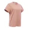 Camiseta Popular de Color Sólido de Manga Corta para Mujer Verano 2026, Top para Mujer, Camisa Base Suelta de Marca Popular, Manga Corta para Mujer al por Mayor