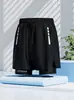 Pantalones Cortos de Seda de Hielo para Hombre, Pantalones de Marca de Moda Nuevos Verano 2026, Pantalones Cortos Deportivos Casuales Holgados para Correr, Pantalones Cortos de Talla Grande