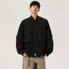 Chamarra tipo camisa de marca, sencilla y casual, versátil, estilo workwear vintage americano para hombre, con un toque de alta gama