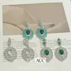 Brincos de Zircônia Exquisitos Super Brilhantes Estilo Quente 2025, Fashionáveis Elegantes, Bonitos, de Alto Padrão, Únicos, Bonitos e Doces para Mulheres