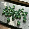 Pedras soltas de ágata natural, pulseiras vermelhas e verdes, acessórios DIY de alta qualidade, contas para pulseiras, pedras únicas de calcedônia, fonte de atacado