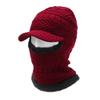 Gorro de Lana Cálido para Hombre para Otoño e Invierno con Forro Polar para Exteriores, Estilo Coreano Grueso con Protección para el Cuello, para Montar, Cortavientos, a Prueba de Frío
