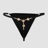 Europeu e Americano Quente Flor Diamante Lingerie Biquíni Sexy Tanga de Strass Acessórios Corrente para o Corpo Feminino06