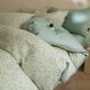 Juego de Cama de Hilo de Algodón de Alta Gama de Tres Capas de Cuatro Piezas 2025 Algodón Puro Lujo Accesible Jacquard Funda Nórdica Sábanas Ropa de Cama Juego de Tres Piezas