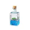 Botella Pequeña Cuadrada de Acrílico Reloj de Arena Líquido Aceite Gota Velero Botella de Deriva Decoración de Escritorio para el Hogar Pequeños Adornos Regalos para Niños