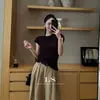 LS Nova MarcaMarca Black Label de Luxo Minimalista Nova Outono Casual Cor Sólida Malha para o Dia a Dia para Mulheres 9035 #
