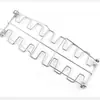 Estante Plegable Simple para Patas de Pollo para Exteriores con Bandeja Portátil de Acero Inoxidable para Horno Casero, Parrilla para Barbacoa Yangjiang