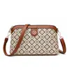 Bolsa de lona nova transfronteiriça, simples e versátil, uma bolsa transversal ou de ombro da moda, um design de color block retrô, perfeita para mães