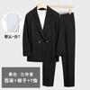Terno casual masculino primavera e outono solto plus size estilo coreano moderno elegante bonito terno roupas casuais de negócios