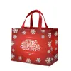 Bolsa de Natal Não Tecida Spot 2025 Personalizada Laminada Grande Sacola de Compras Sacola de Embalagem Sacola de Presente Atacado